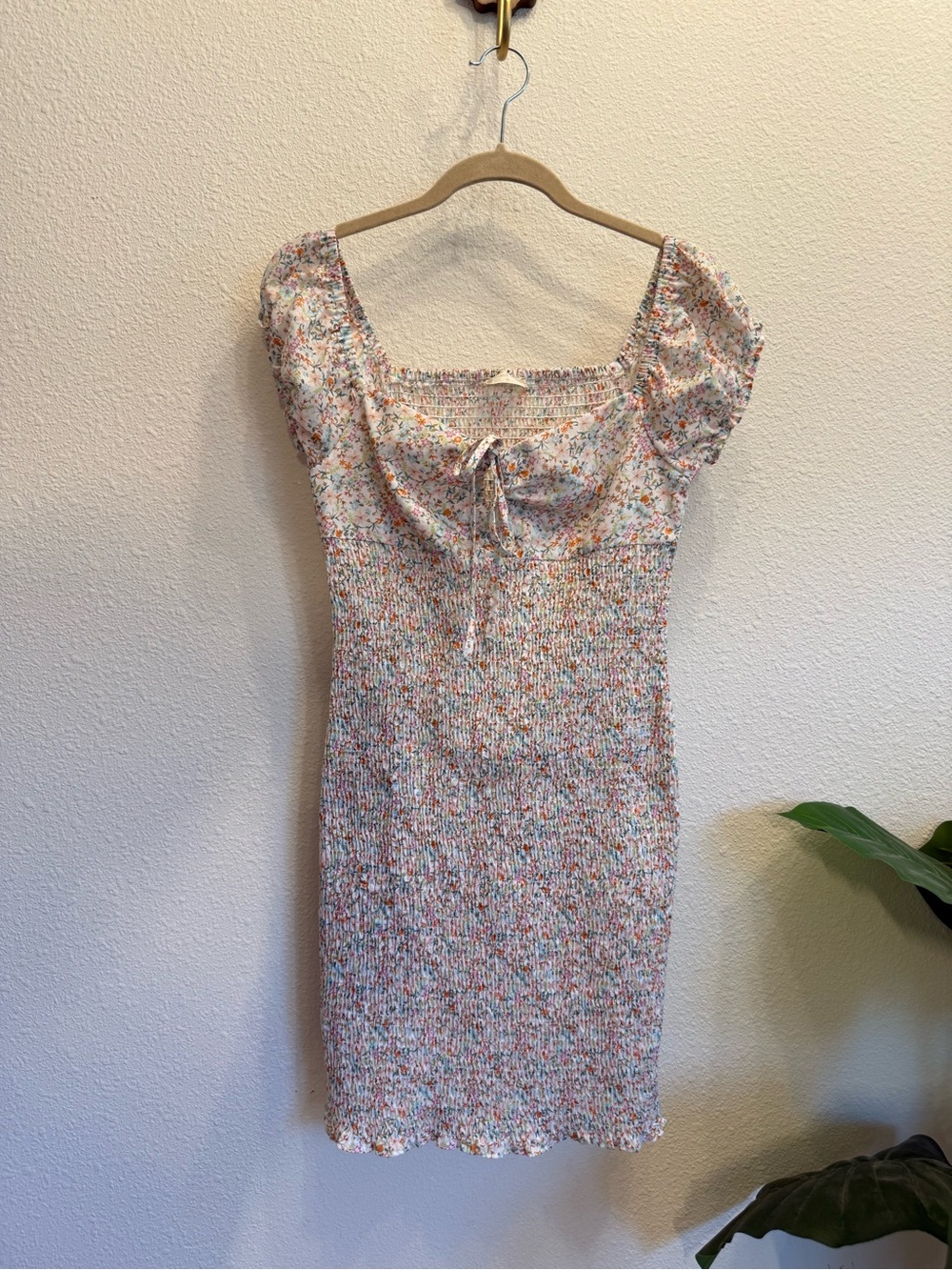 Altar’d State | Smocked Puff Sleeve Mini Dress | Size M
